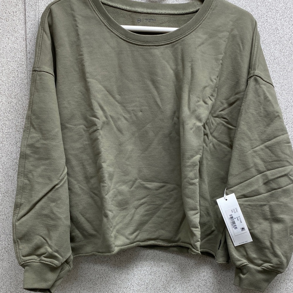 AG Adriano Goldschmied Olive Women's Sweatshirt